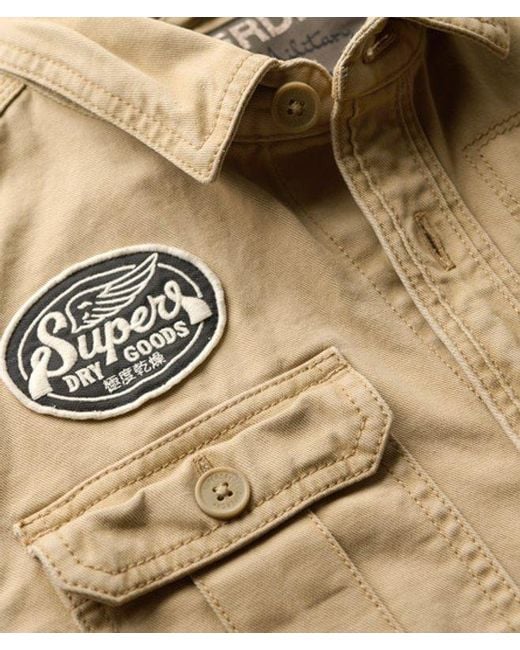 Superdry Natural Cotton Embroidered Classic Scout Shirt
