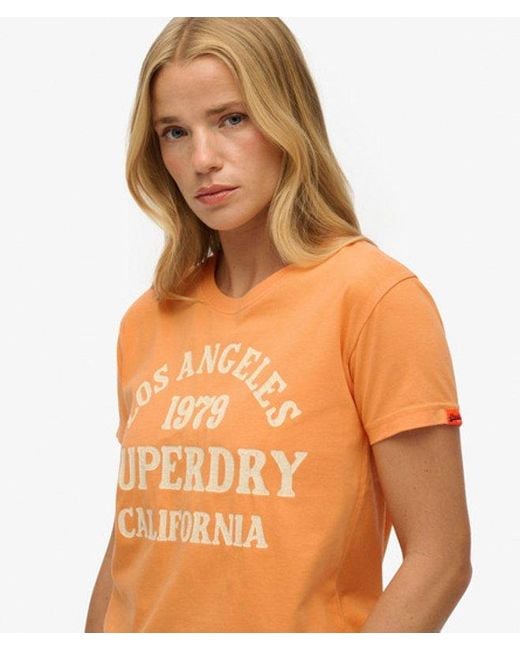 Superdry Orange & Co Surf Logo Fitted T-shirt