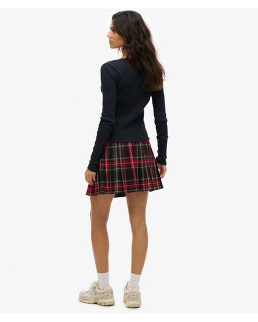 Superdry Natural Check Mini Skirt