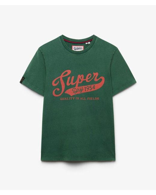 Superdry Green & Co Vintage Script T-shirt for men