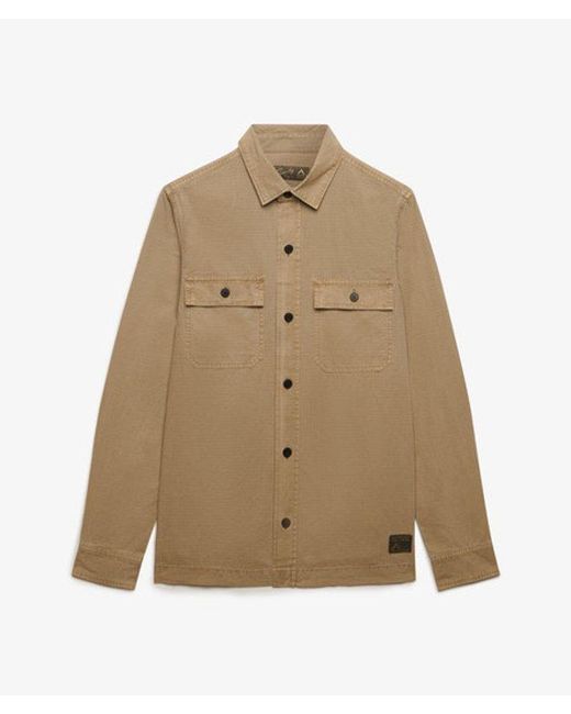 Superdry Natural & Co Military Long Sleeve Shirt for men