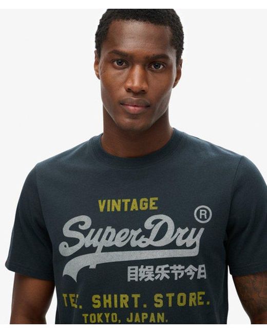 Superdry Black & Co Vintage Logo Heritage Relaxed T-shirt for men
