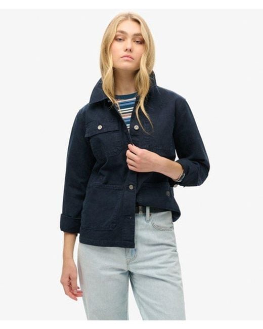 Superdry Blue & Co Canvas Chore Jacket