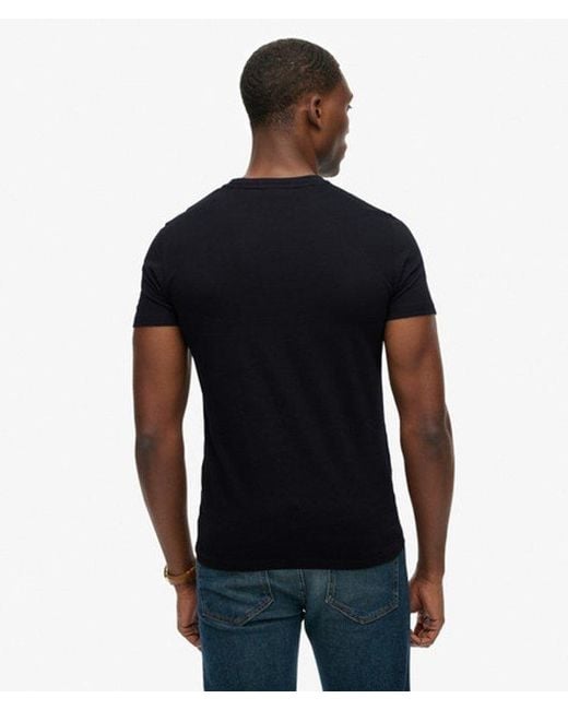 Superdry Black & Co Organic Cotton Essential Logo T-shirt for men