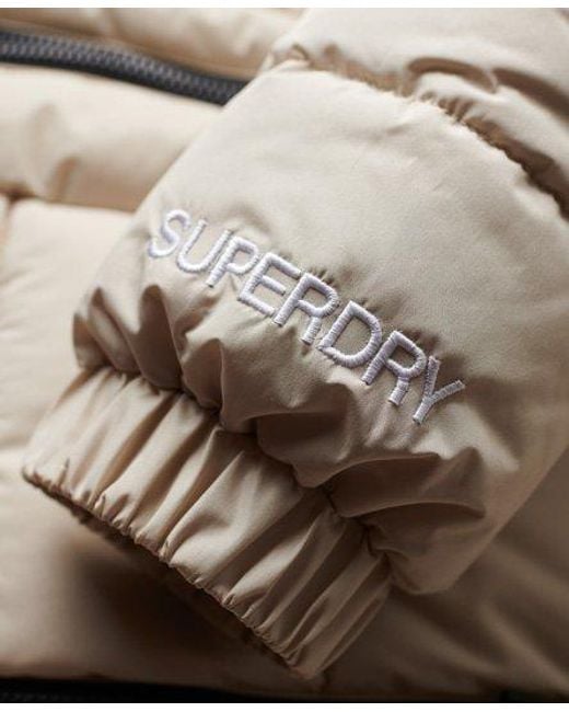 Superdry Natural Hooded Spirit Sports Puffer Jacket