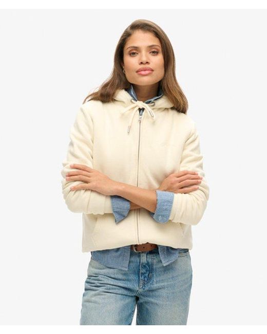 Superdry White & Co Classic Cotton Full Zip Hoodie