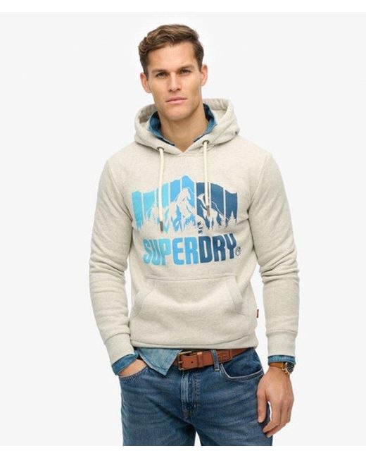 Superdry Blue Mountain Hoodie for men