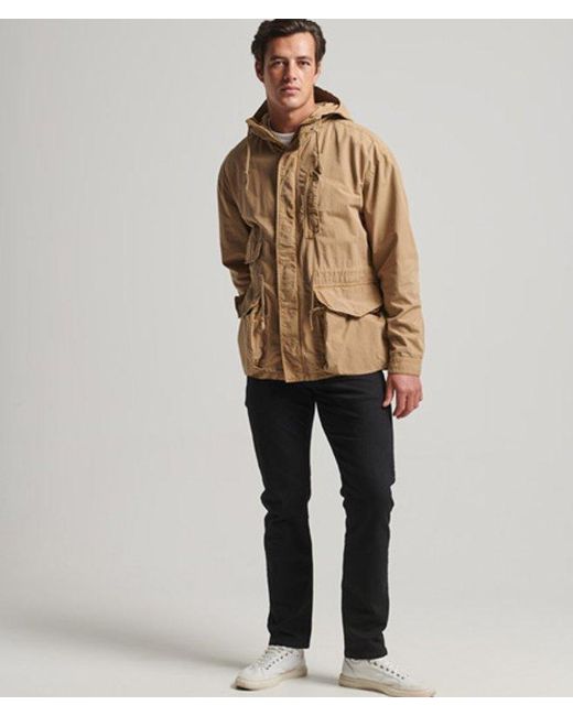 Superdry Brown & Co Hooded Deck Jacket for men