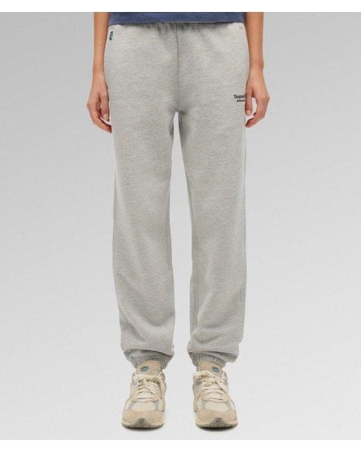 Superdry White & Co Essential Logo Cuffed joggers