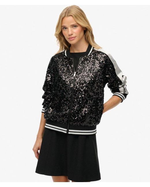 Superdry Black & Co Sequin Suikajan Jacket