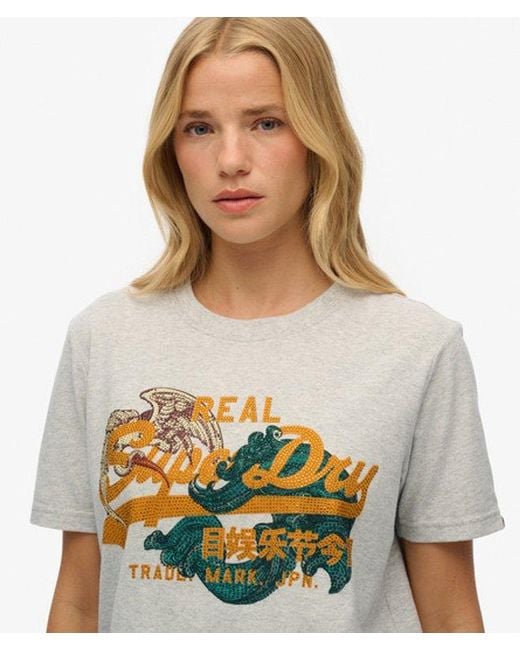 Superdry Green & Co Tokyo Vintage Logo Relaxed T-shirt