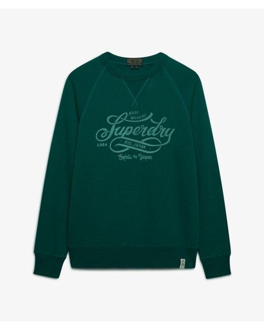 Superdry Green & Co The Merchant Store - Vintage Print Sweatshirt for men