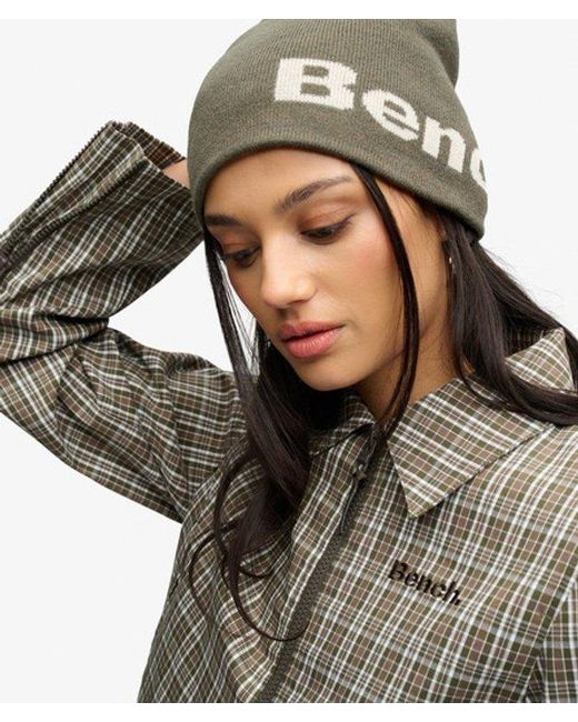 Superdry Green Bench X & Co Bench Double Zip Collared Check Jacket