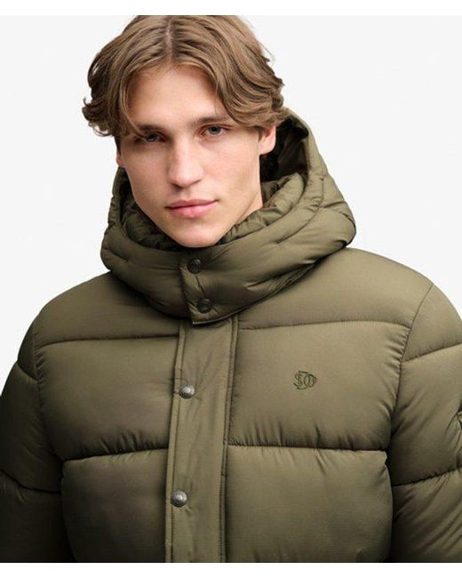 Superdry Green Premium Ripstop Puffer Jacket for men