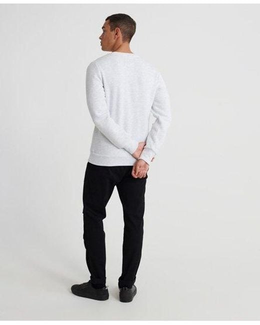 Superdry White Label Crew Sweatshirt Ice Marl for men