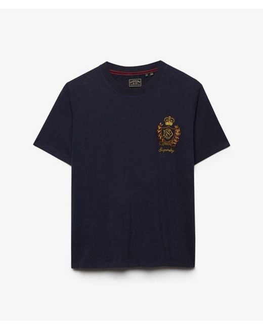 Superdry Blue & Co Crest Embellished T-shirt
