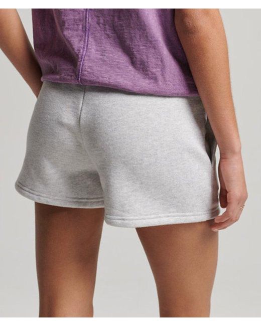 Superdry Purple & Co Organic Cotton Vintage Logo Jersey Shorts