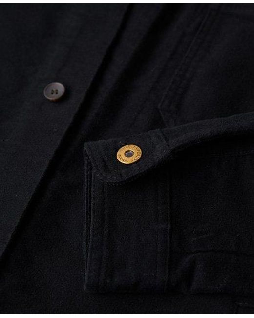 Superdry Black The Merchant Store - Moleskin Overshirt for men