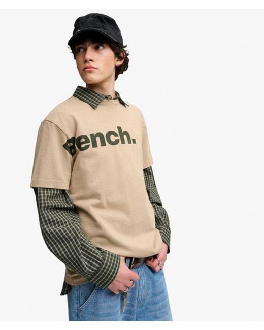 Superdry Black Bench X & Co Bench Boxy Logo T-shirt for men