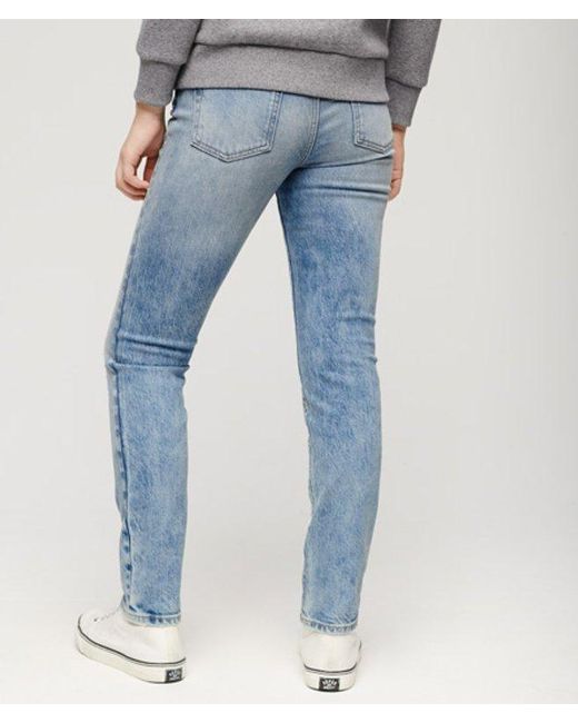Superdry Blue & Co Organic Cotton Mid Rise Slim Jeans