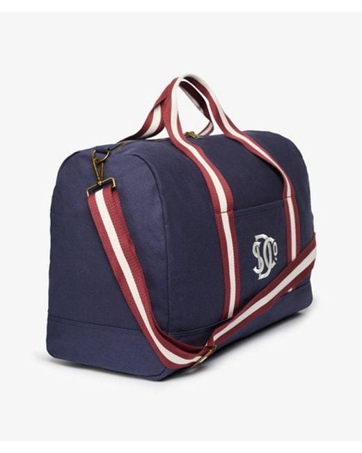 Superdry Blue & Co Athletic Essentials Weekender Bag for men