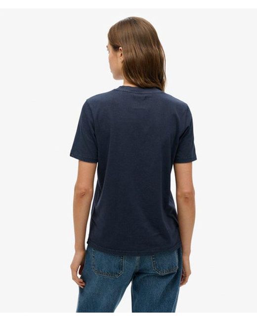 Superdry Blue & Co Venue Metallic Relaxed T-shirt