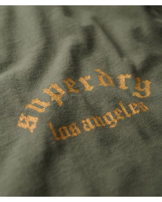 Superdry Green & Co Oversized Tattoo Back Graphic T-shirt