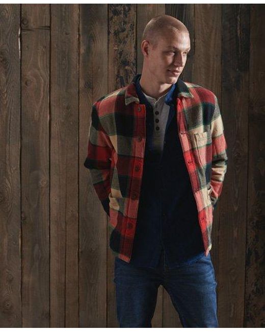 Superdry Utility Check Over Shirt in 