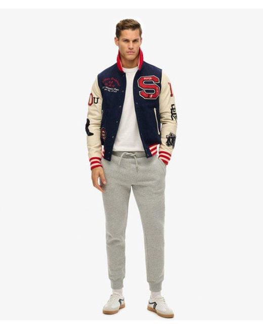 Superdry White & Co Organic Cotton Vintage Logo Embroidered joggers for men