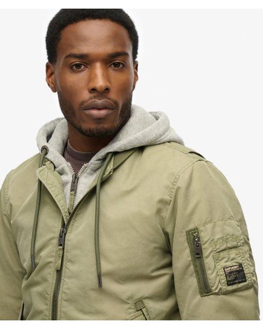 Superdry Green Military Ma1 Bomber Jacket for men