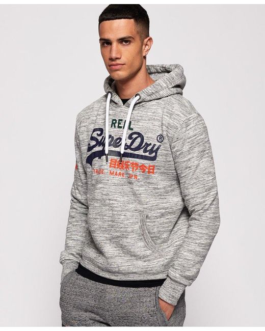 vintage logo tri hoodie