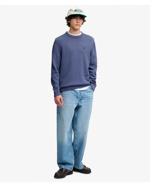 Superdry Blue & Co Preppy Cotton Jumper for men