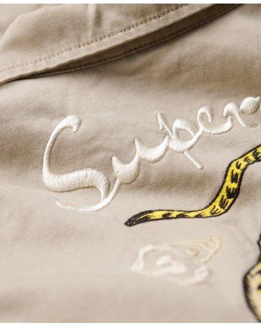 Superdry Natural Embroidered M65 Military Jacket