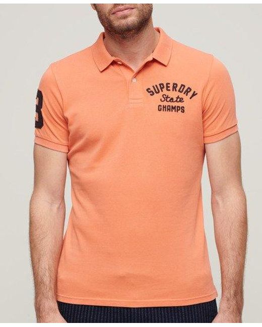 Superdry Superstate Poloshirt in het Orange voor heren