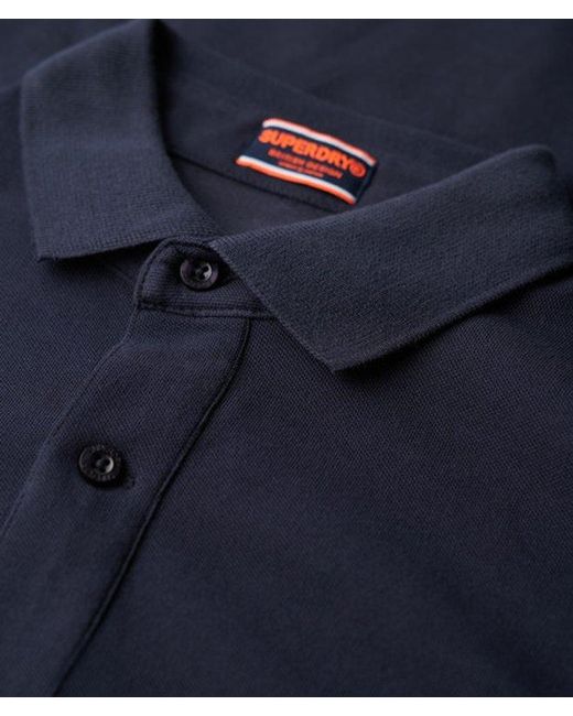 Superdry Blue & Co City Pique Polo Shirt for men