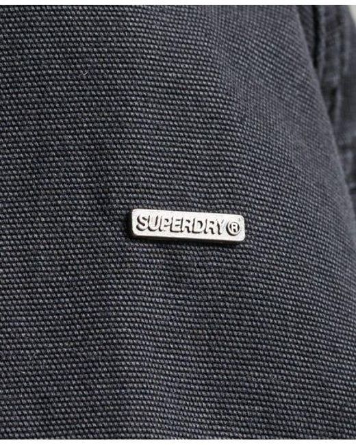 Superdry Gray Indie Club Canvas Jacket