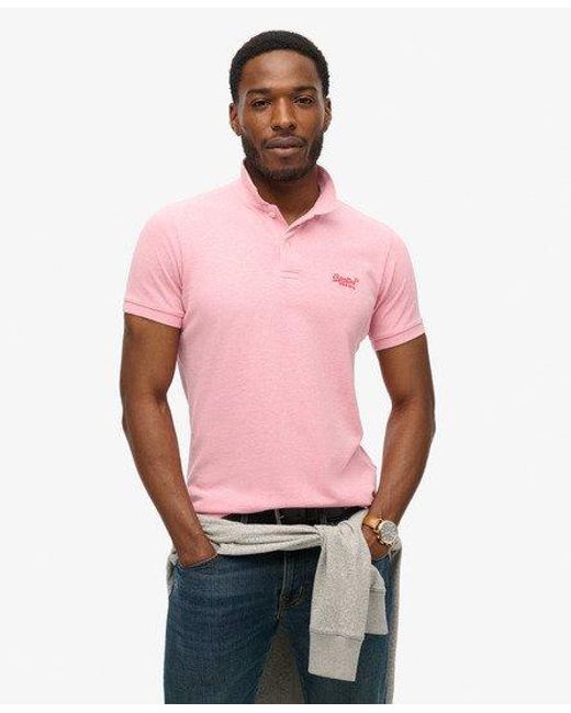 Superdry Classic Pique Polo Shirt in Red for Men Lyst UK