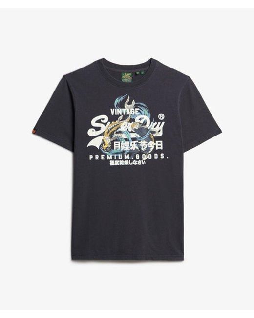 Superdry Black & Co Vintage Logo Tokyo Relaxed T-shirt for men