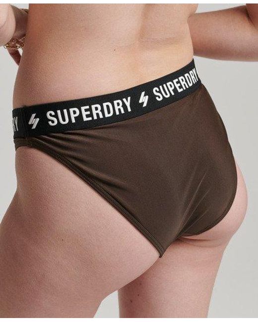 Superdry Black Triangle Elastic Bikini Top