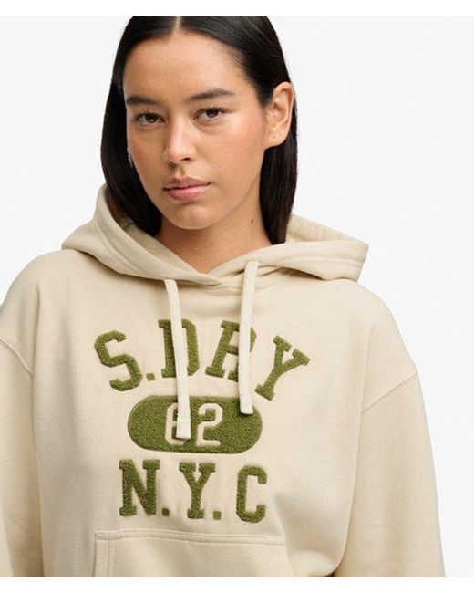 Superdry Natural & Co Vintage Prep Chenille Hoodie