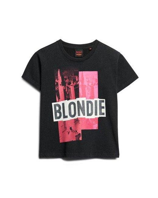 Superdry Red X Blondie Fitted Crew Neck T-shirt