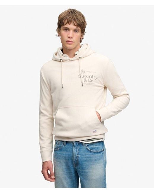 Superdry White & Co 1954 Company Relaxed Hoodie for men
