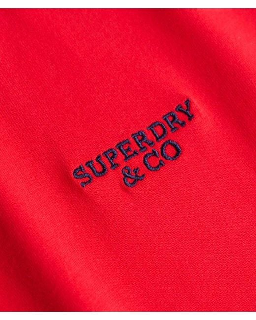 Superdry Red & Co Essential Stacked Logo Embroide for men