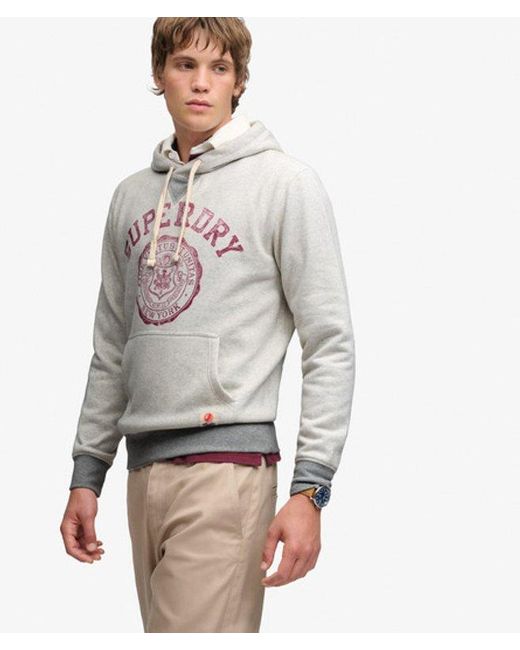 Superdry Gray & Co Athletic Essentials Hoodie for men