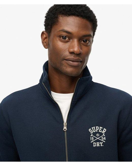 Superdry Blue Athletic Club Track Top for men