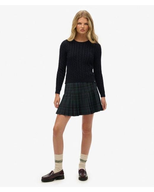 Superdry Black & Co Essentials Slim Cable Jumper