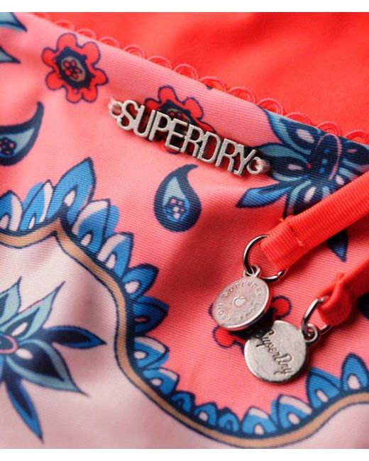 Superdry Pink & Co Tie Side Cheeky Bikini Briefs