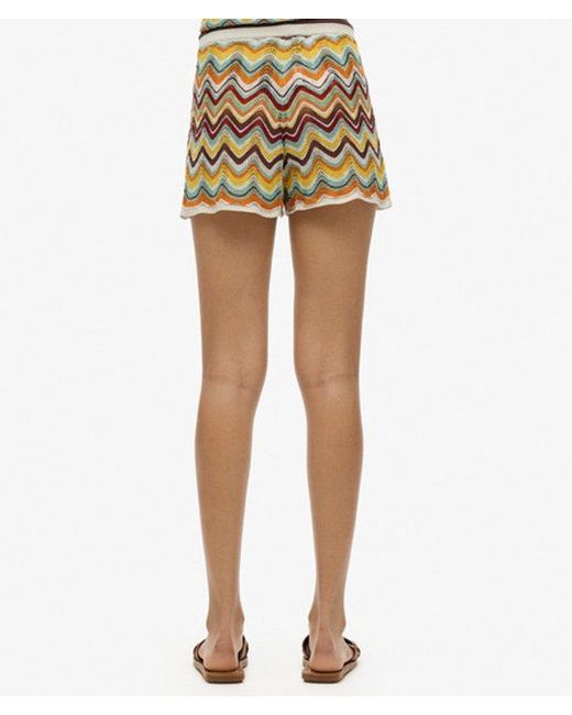 Superdry Green & Co Zigzag Knit Shorts
