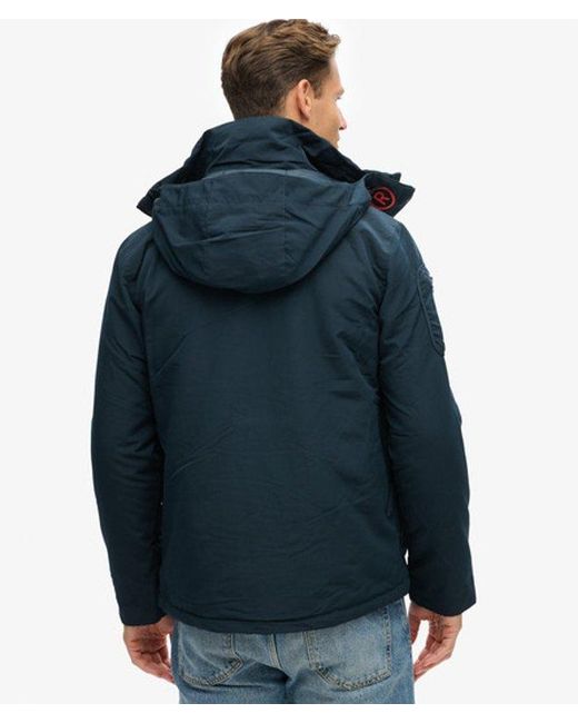 Superdry Blue & Co Embroidered Graphic Windcheater Jacket for men