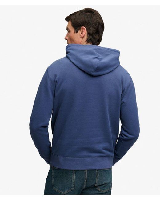 Superdry Blue & Co Essential Logo Hoodie for men
